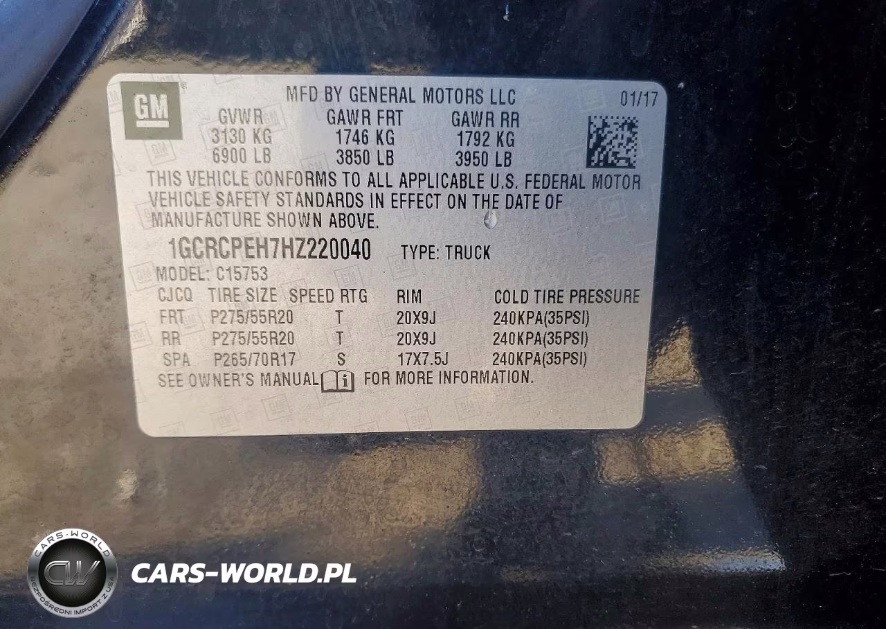 2017 Chevrolet Silverado C1500 Custom VIN:1GCRCPEH7HZ220040 - 12
