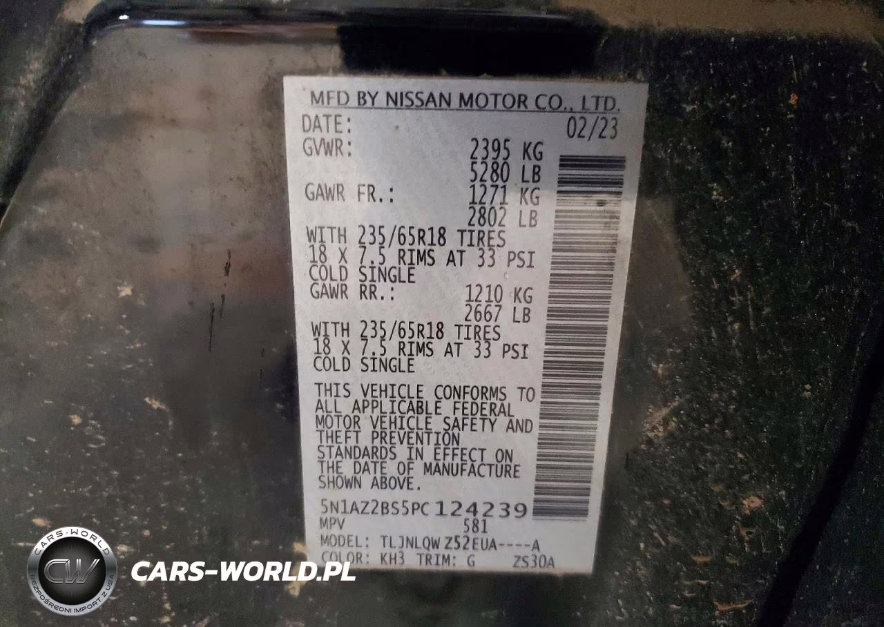 2023 Nissan Murano Sv VIN:5N1AZ2BS5PC124239 - 14