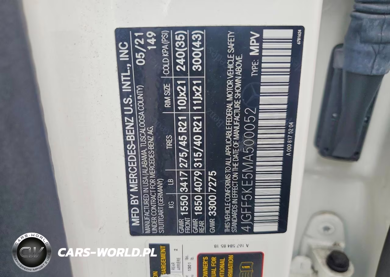2021 Mercedes-Benz Gls 450 4Matic VIN:4JGFF5KE5MA500052 - 13