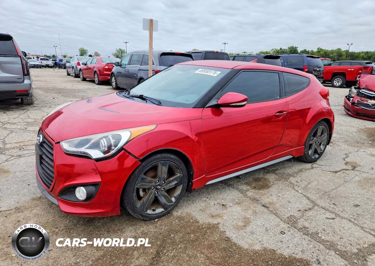 2014 Hyundai Veloster Turbo VIN:KMHTC6AE7EU210656 - 1