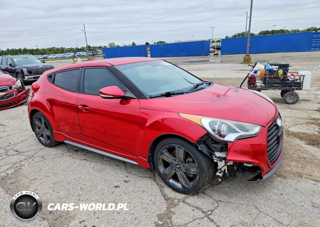 2014 Hyundai Veloster Turbo VIN:KMHTC6AE7EU210656 - 4