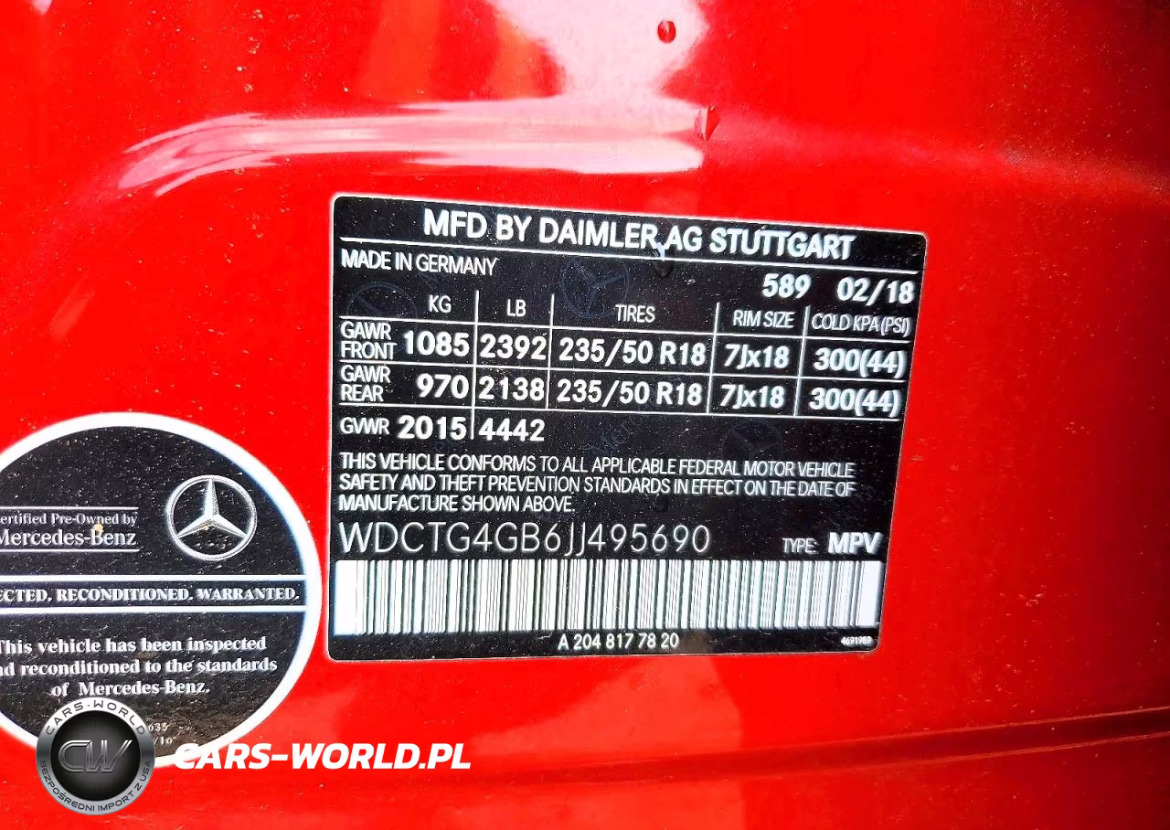 2018 Mercedes-Benz Gla 250 4Matic VIN:WDCTG4GB6JJ495690 - 13