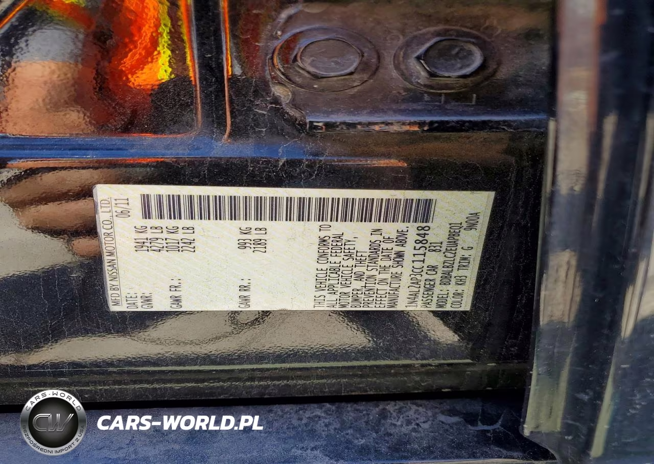 2012 Nissan Altima 2.5 VIN:1N4AL2AP3CC115848 - 12