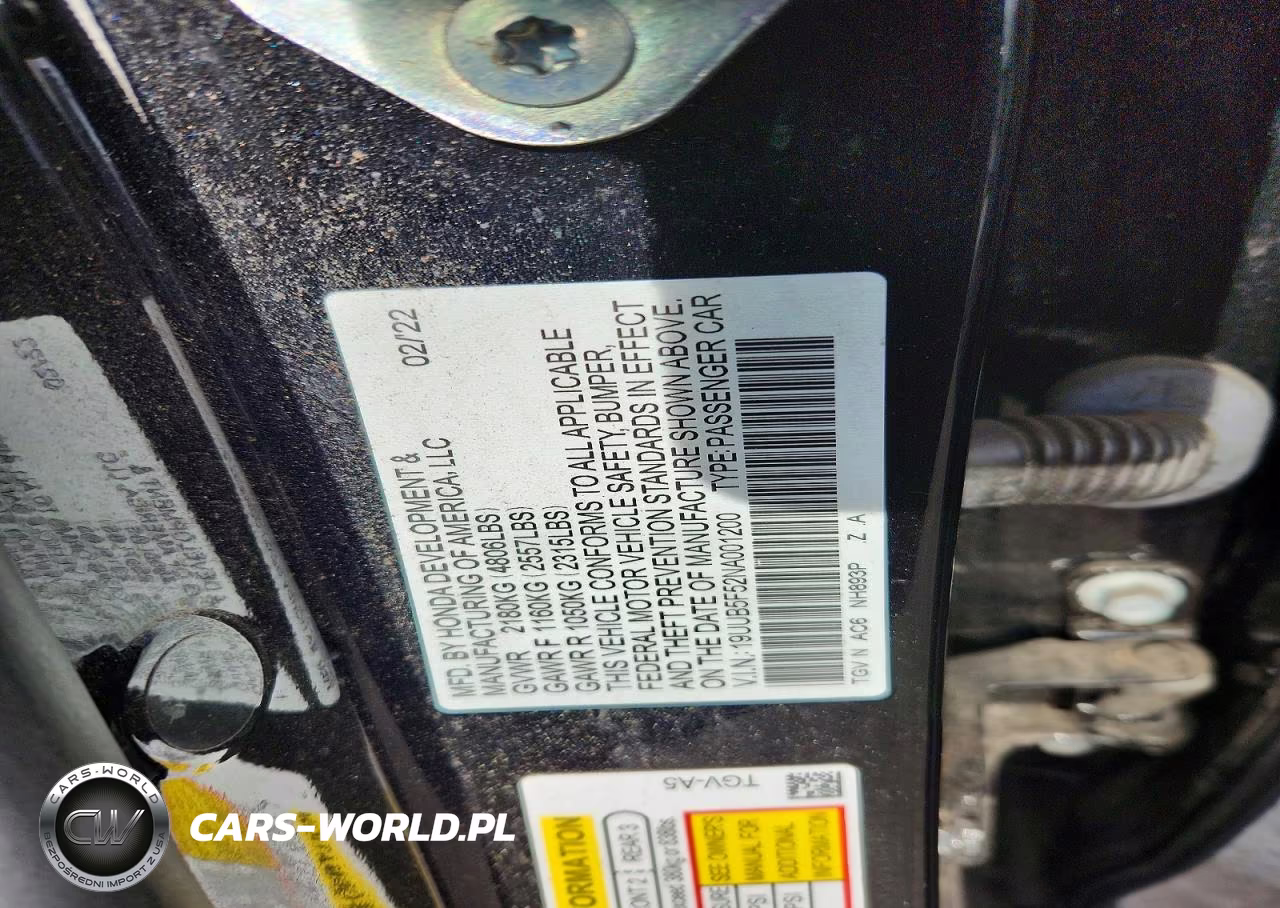 2022 Acura Tlx Tech A VIN:19UUB5F52NA001200 - 13