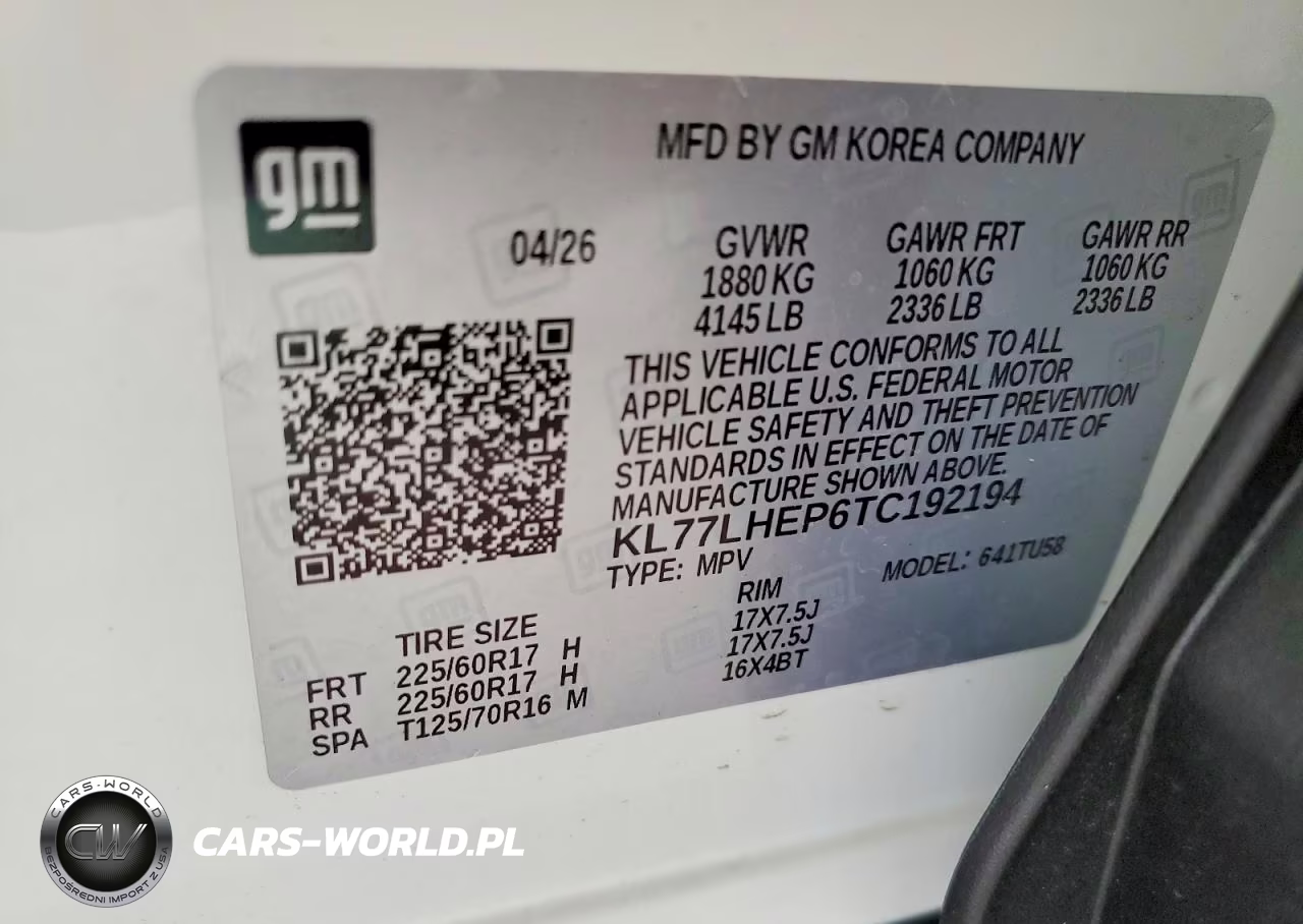 2026 Chevrolet Trax 1Lt VIN:KL77LHEP6TC192194 - 14