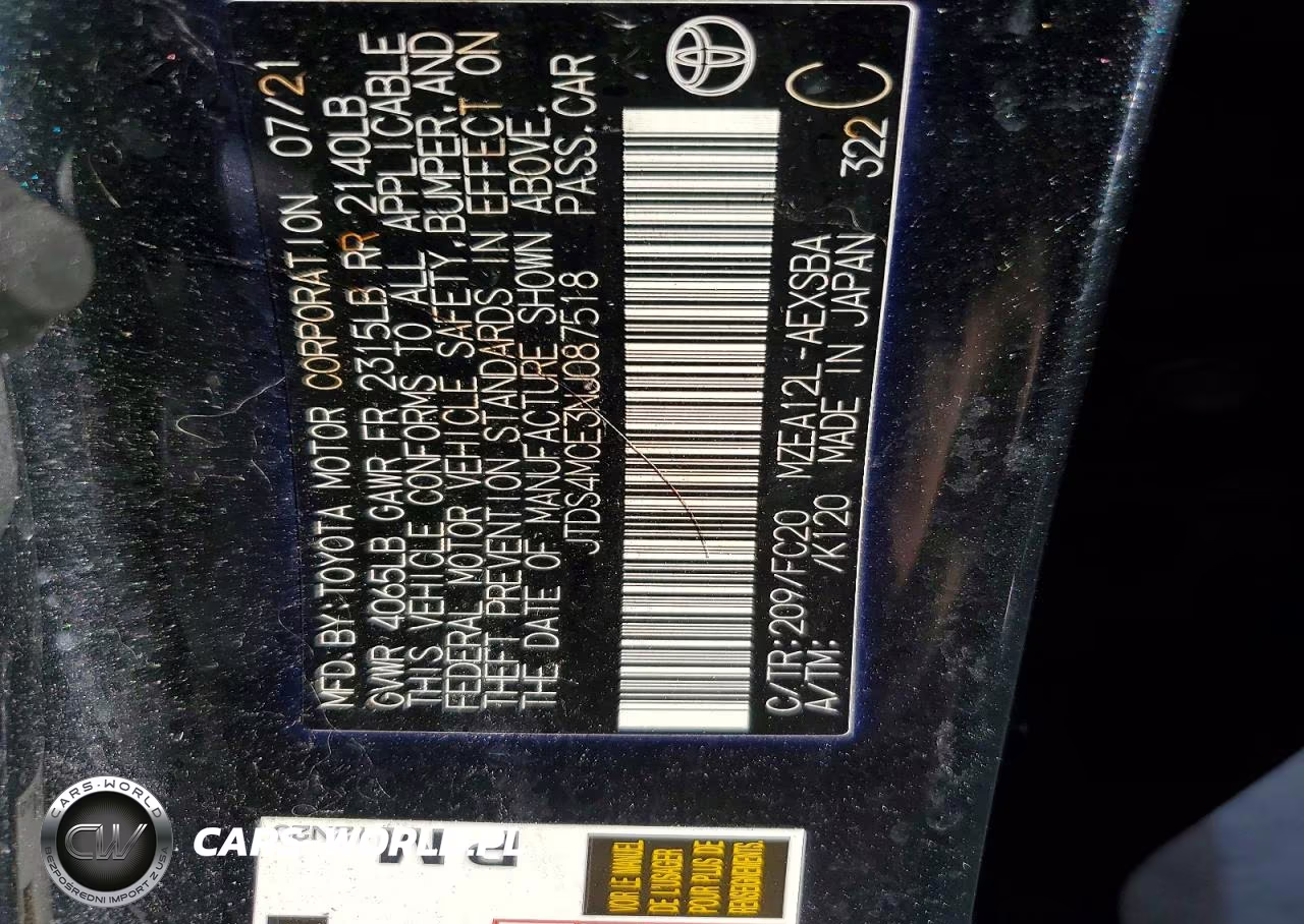 2022 Toyota Corolla Se VIN:JTDS4MCE3NJ087518 - 12