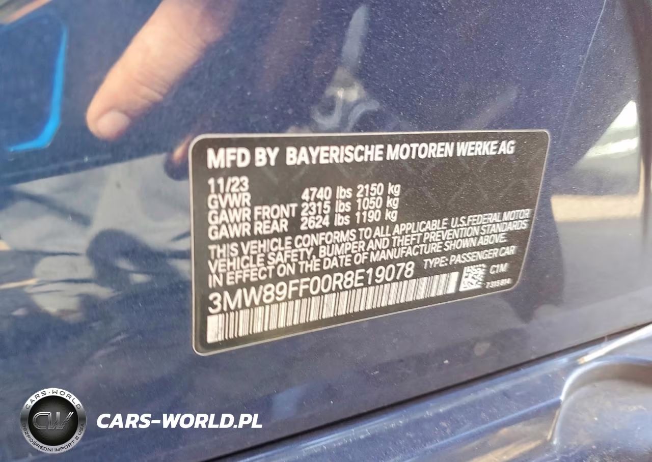 2024 BMW 330Xi VIN:3MW89FF00R8E19078 - 12