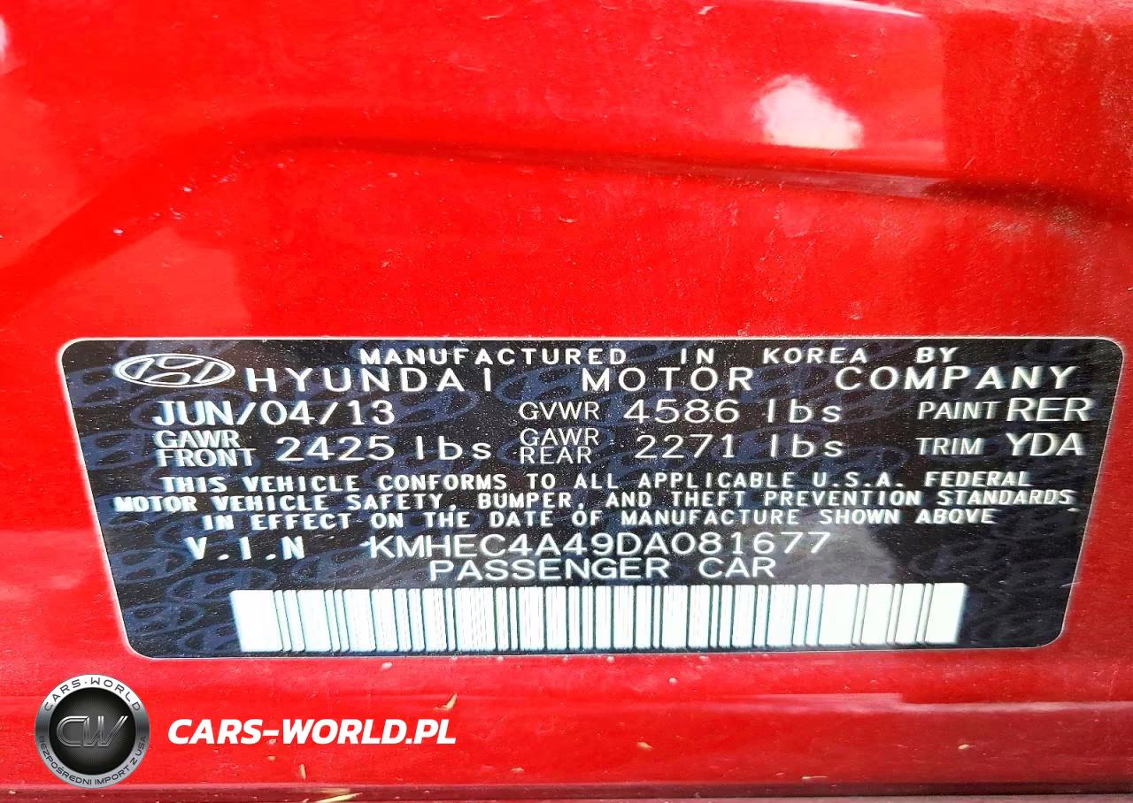 2013 Hyundai Sonata Hybrid VIN:KMHEC4A49DA081677 - 13