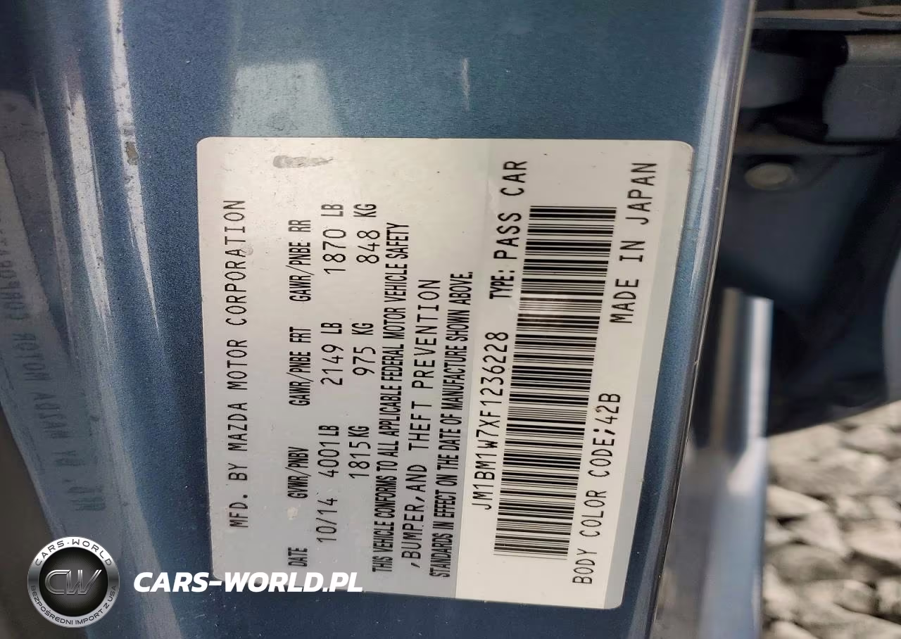 2015 Mazda 3 Grand Touring VIN:JM1BM1W7XF1236228 - 12