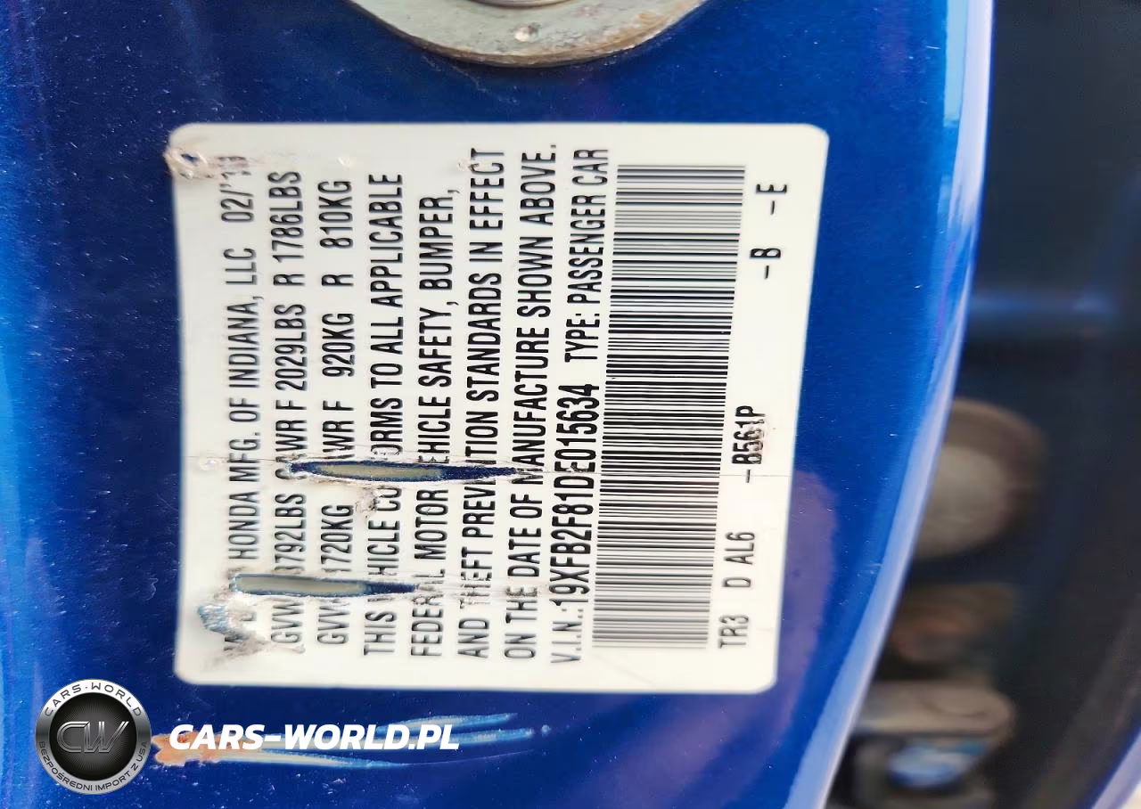 2013 Honda Civic Ex VIN:19XFB2F81DE015634 - 12