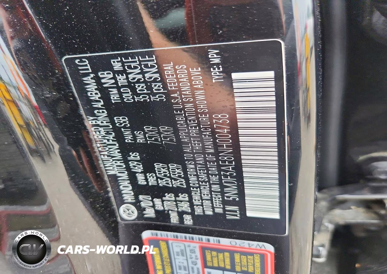 2022 Hyundai Tucson Sel VIN:5NMJF3AE8NH004738 - 13