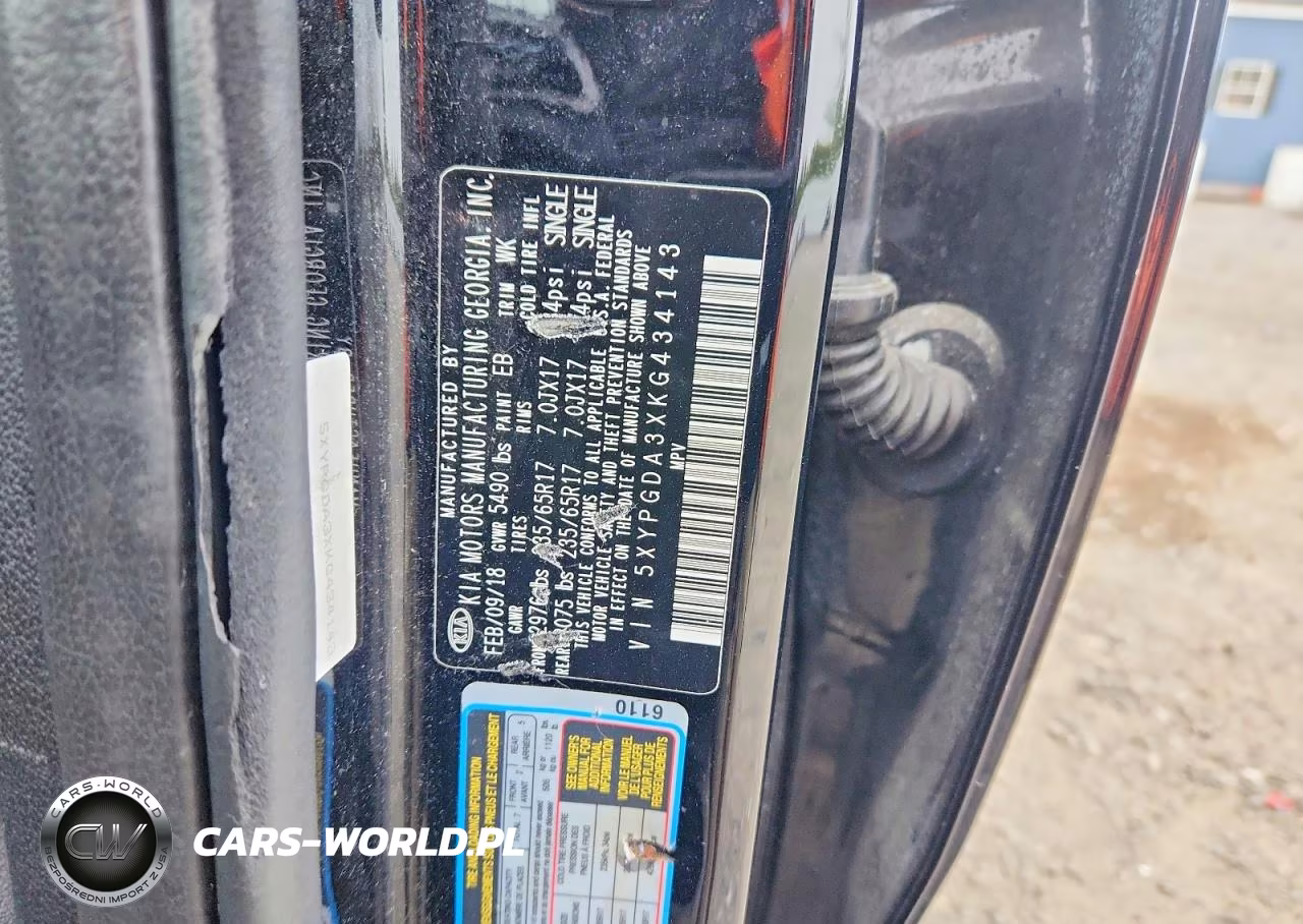 2019 Kia Sorento Lx VIN:5XYPGDA3XKG434143 - 13