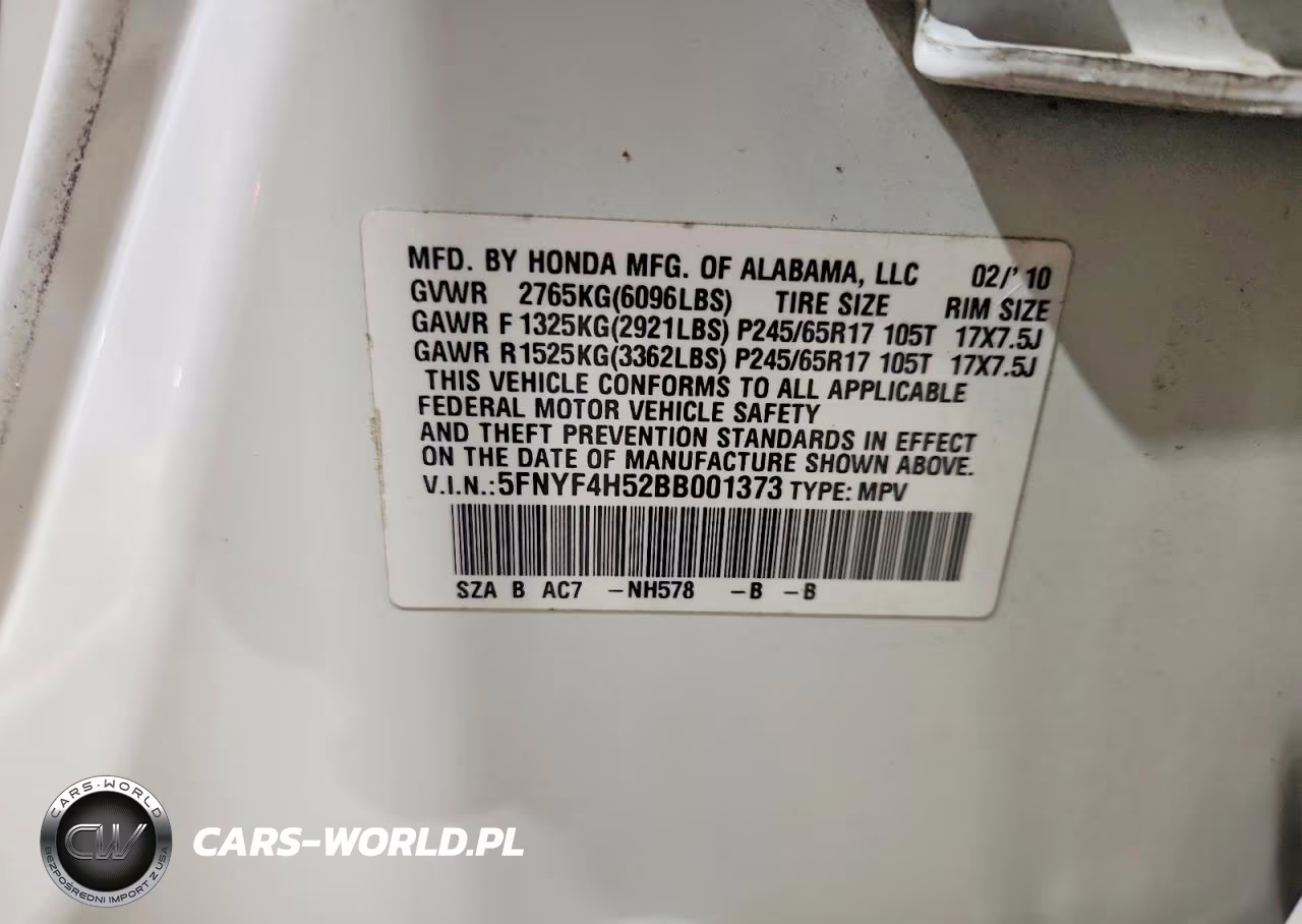 2011 Honda Pilot Exl VIN:5FNYF4H52BB001373 - 14