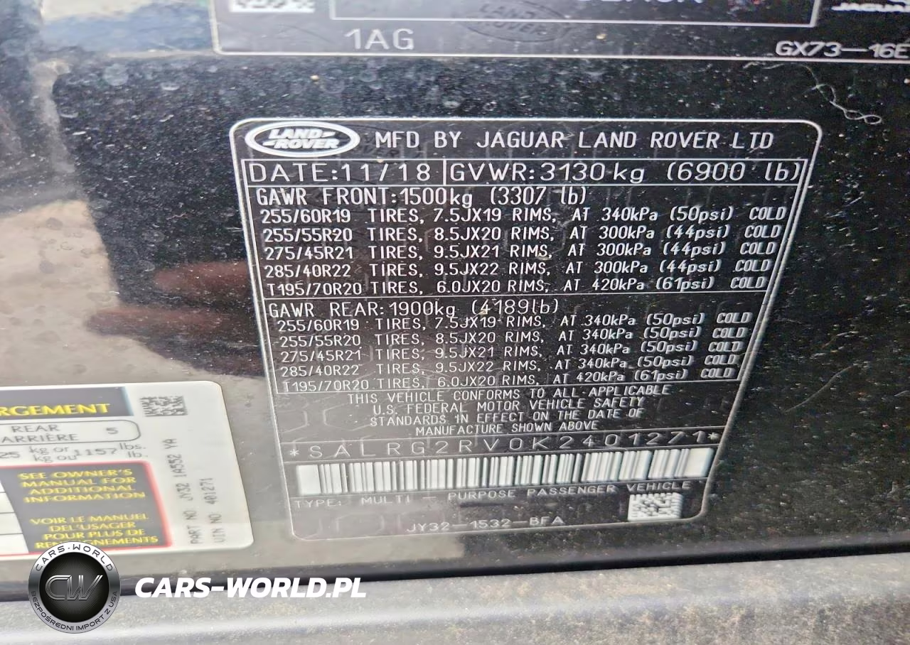 2019 Land Rover Discovery Se VIN:SALRG2RV0K2401271 - 13