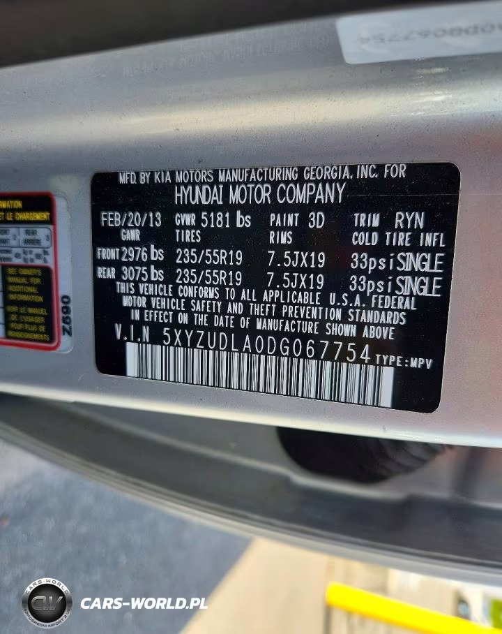 2013 Hyundai Santa Fe Sport 2.0T VIN:5XYZUDLA0DG067754 - 12