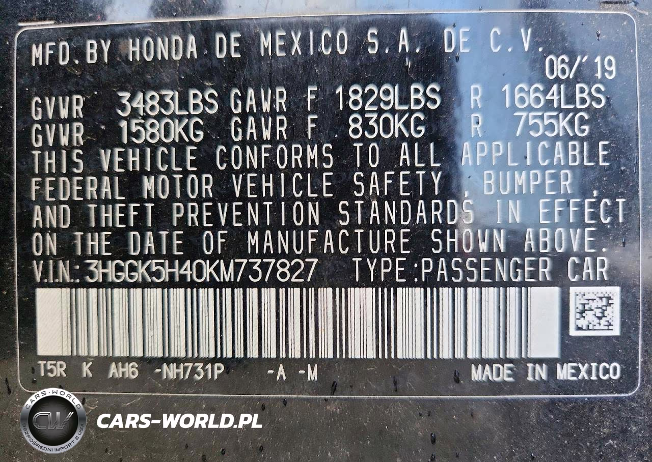 2019 Honda Fit Lx VIN:3HGGK5H40KM737827 - 13
