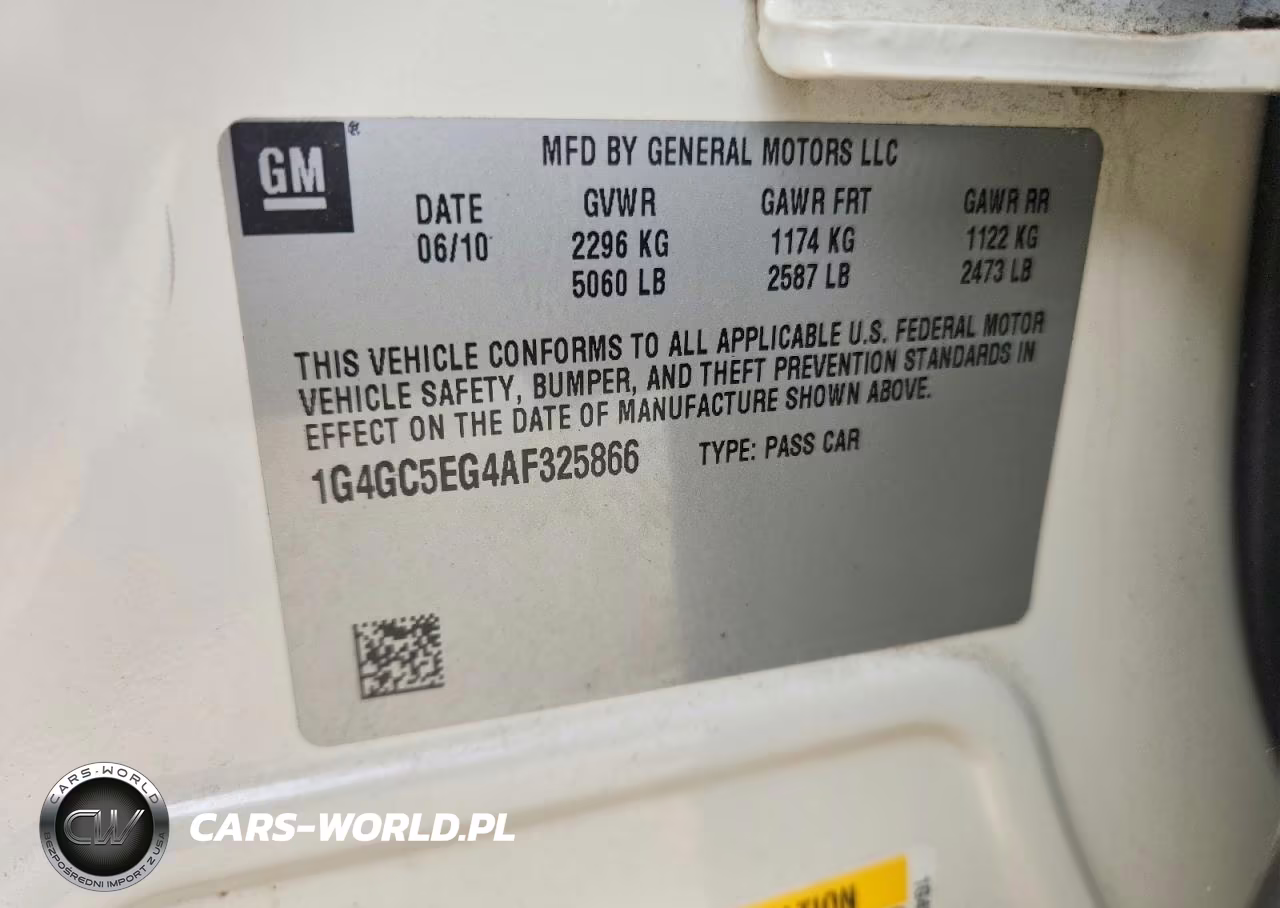 2010 Buick Lacrosse Cxl VIN:1G4GC5EG4AF325866 - 13