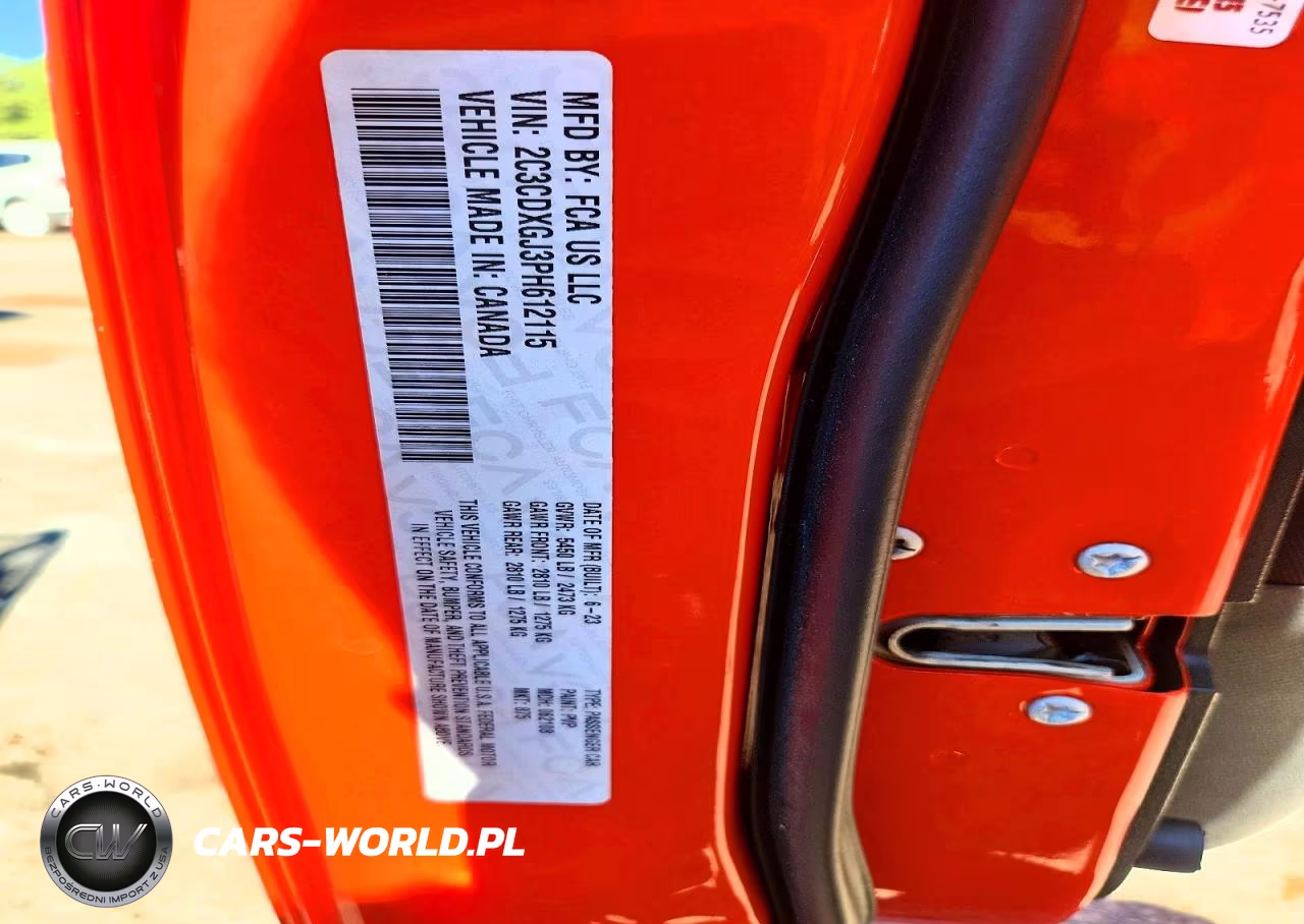 2023 Dodge Charger Scat Pack VIN:2C3CDXGJ3PH612115 - 12