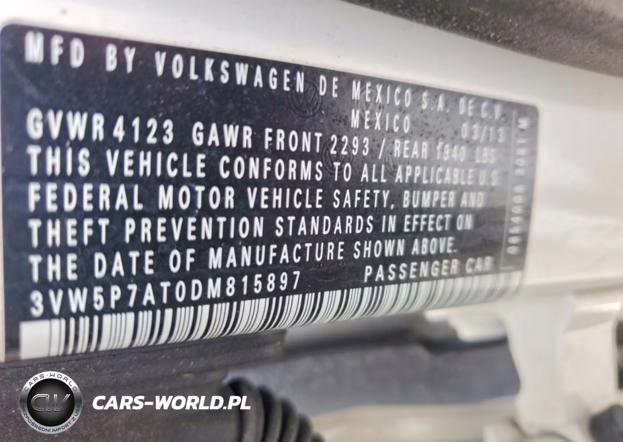 2013 Volkswagen Beetle VIN:3VW5P7AT0DM815897 - 12