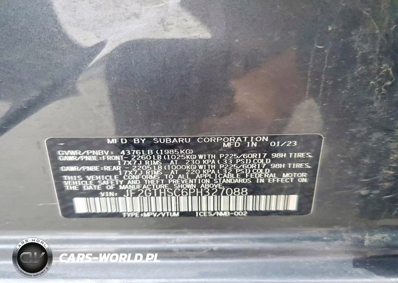 2023 Subaru Crosstrek Sport VIN:JF2GTHSC6PH327088 - 12