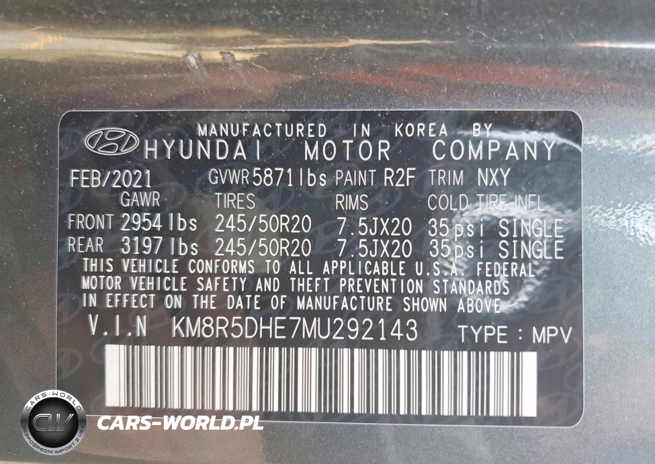2021 Hyundai Palisade Limited VIN:KM8R5DHE7MU292143 - 13