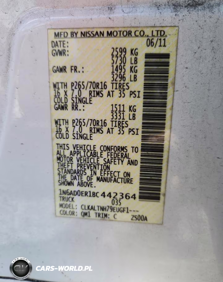 2011 Nissan Frontier S VIN:1N6AD0ER1BC442364 - 12