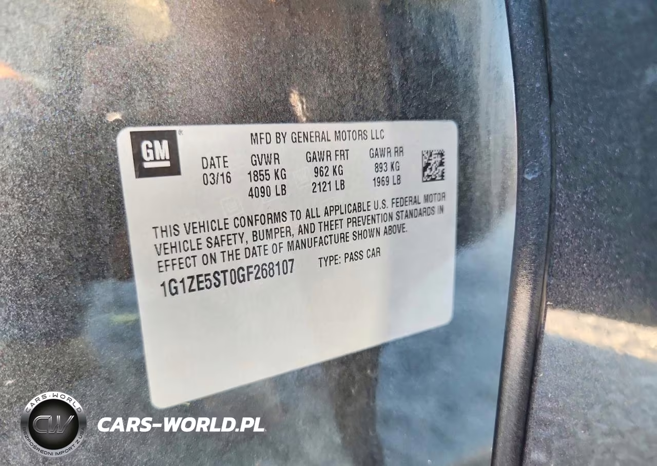 2016 Chevrolet Malibu Lt VIN:1G1ZE5ST0GF268107 - 12