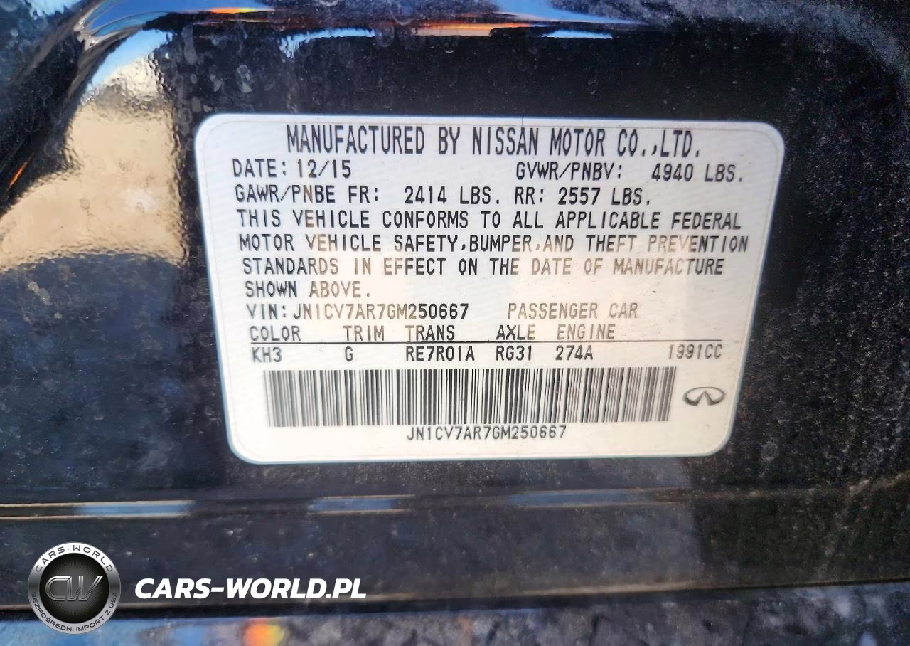 2016 Infiniti Q50 2.0T Base-2.0T Premium VIN:JN1CV7AR7GM250667 - 13