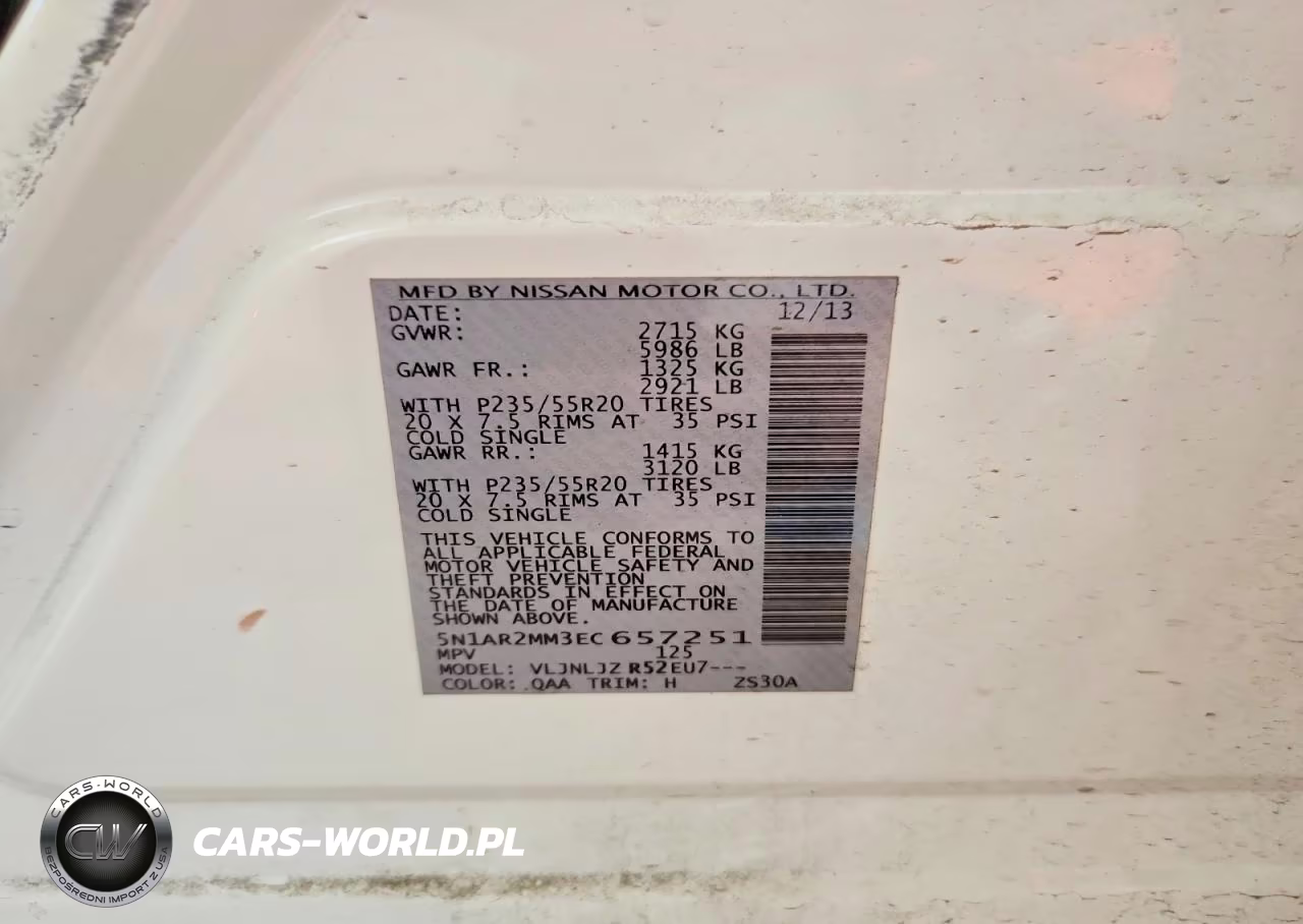 2014 Nissan Pathfinder Platinum VIN:5N1AR2MM3EC657251 - 13