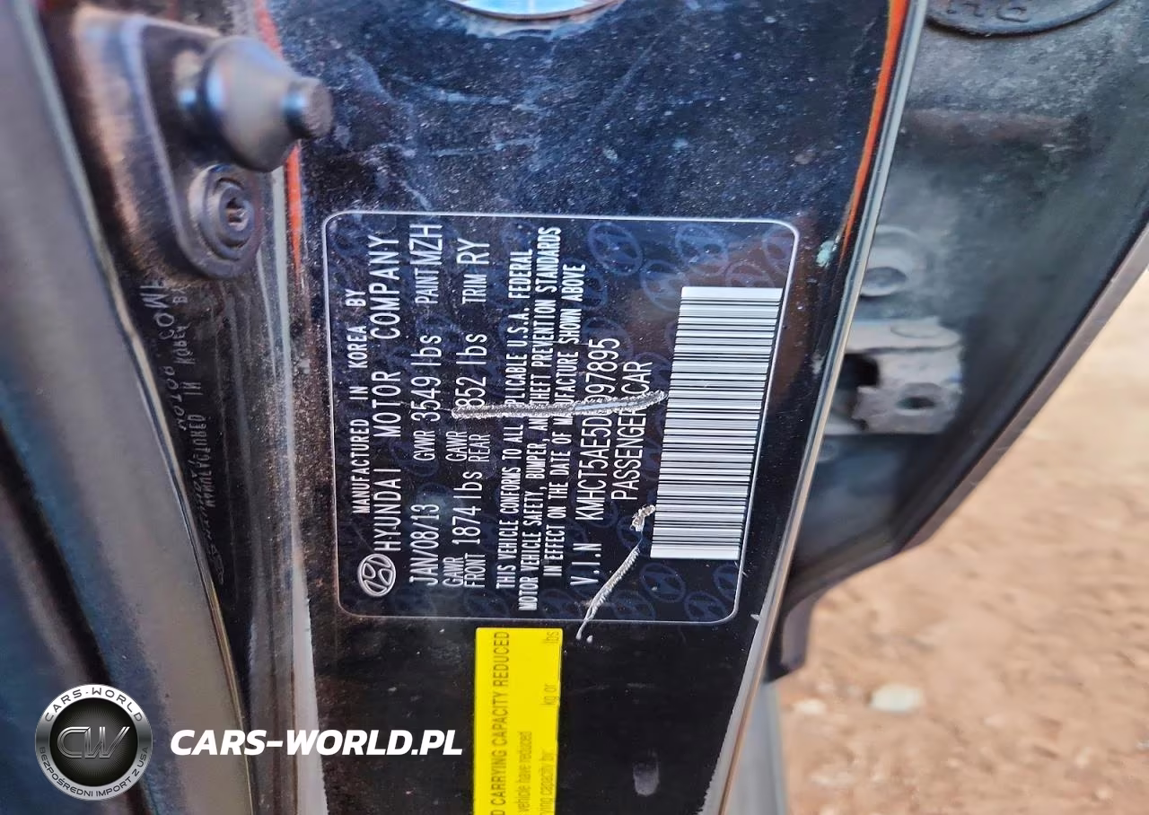 2013 Hyundai Accent Gs VIN:KMHCT5AE5DU097895 - 12
