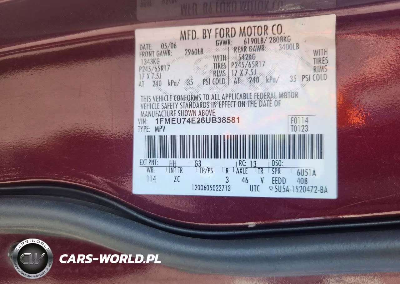 2006 Ford Explorer Eddie Bauer VIN:1FMEU74E26UB38581 - 13