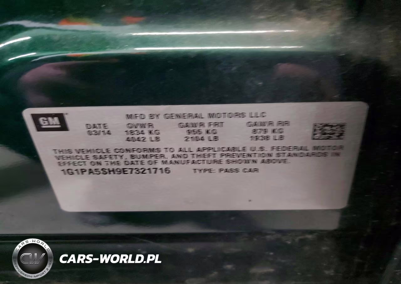 2014 Chevrolet Cruze Ls VIN:1G1PA5SH9E7321716 - 13