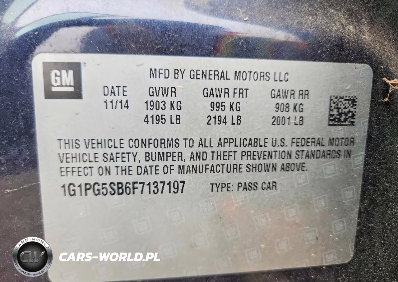 2015 Chevrolet Cruze Ltz VIN:1G1PG5SB6F7137197 - 12