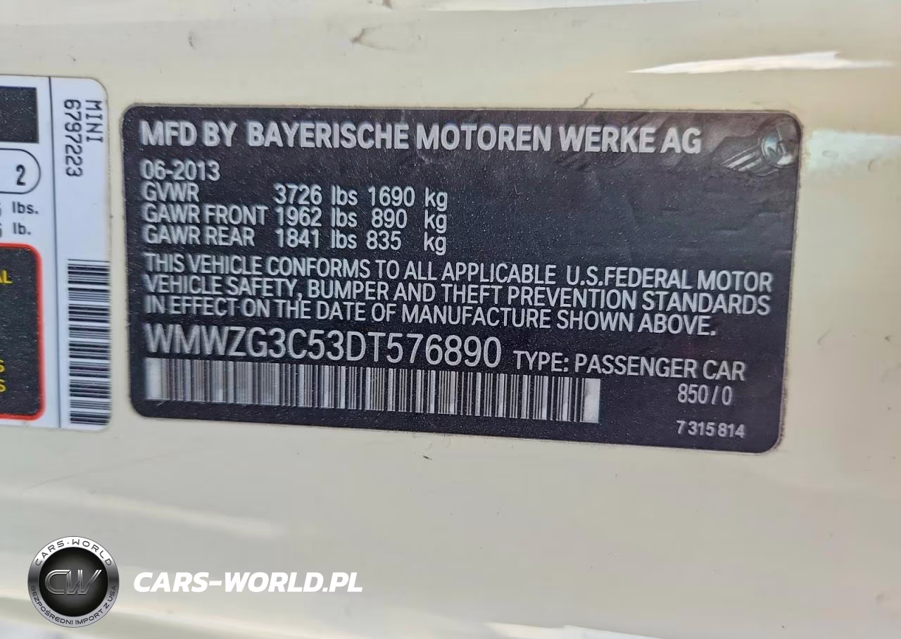 2013 Mini Cooper S Clubman VIN:WMWZG3C53DT576890 - 12