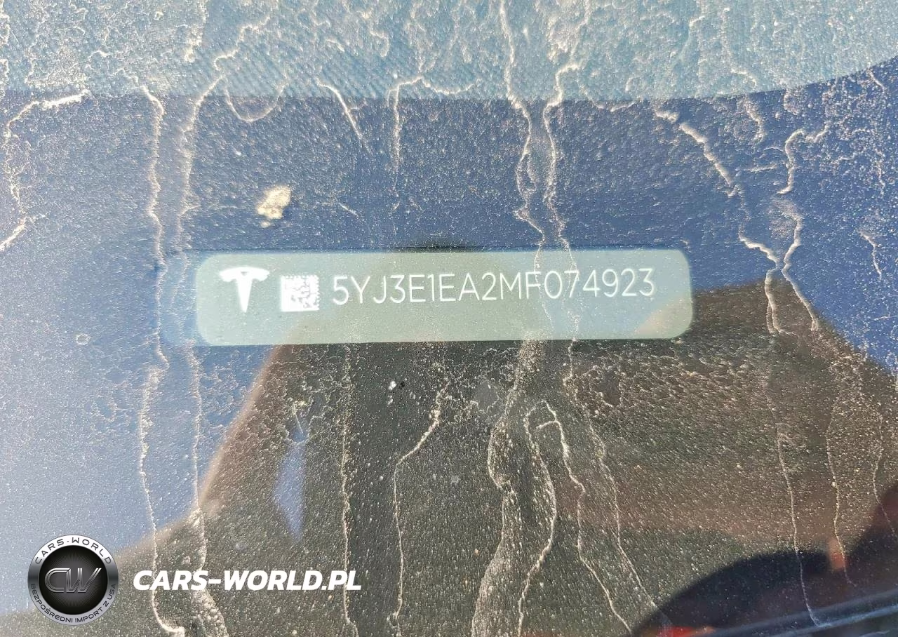 2021 Tesla Model 3 VIN:5YJ3E1EA2MF074923 - 12