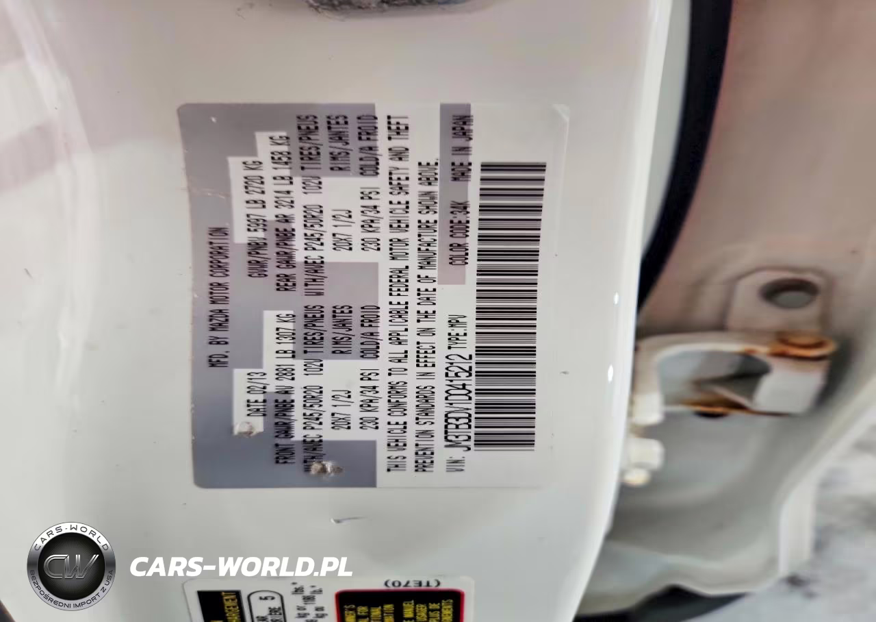 2013 Mazda Cx-9 Grand Touring VIN:JM3TB3DV1D0415212 - 13