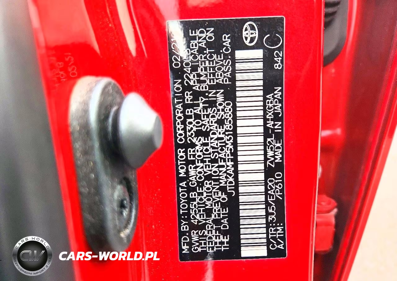 2021 Toyota Prius Prime Xle VIN:JTDKAMFP5M3185880 - 13