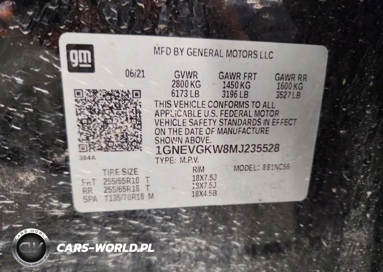 2021 Chevrolet Traverse Lt VIN:1GNEVGKW8MJ235528 - 13