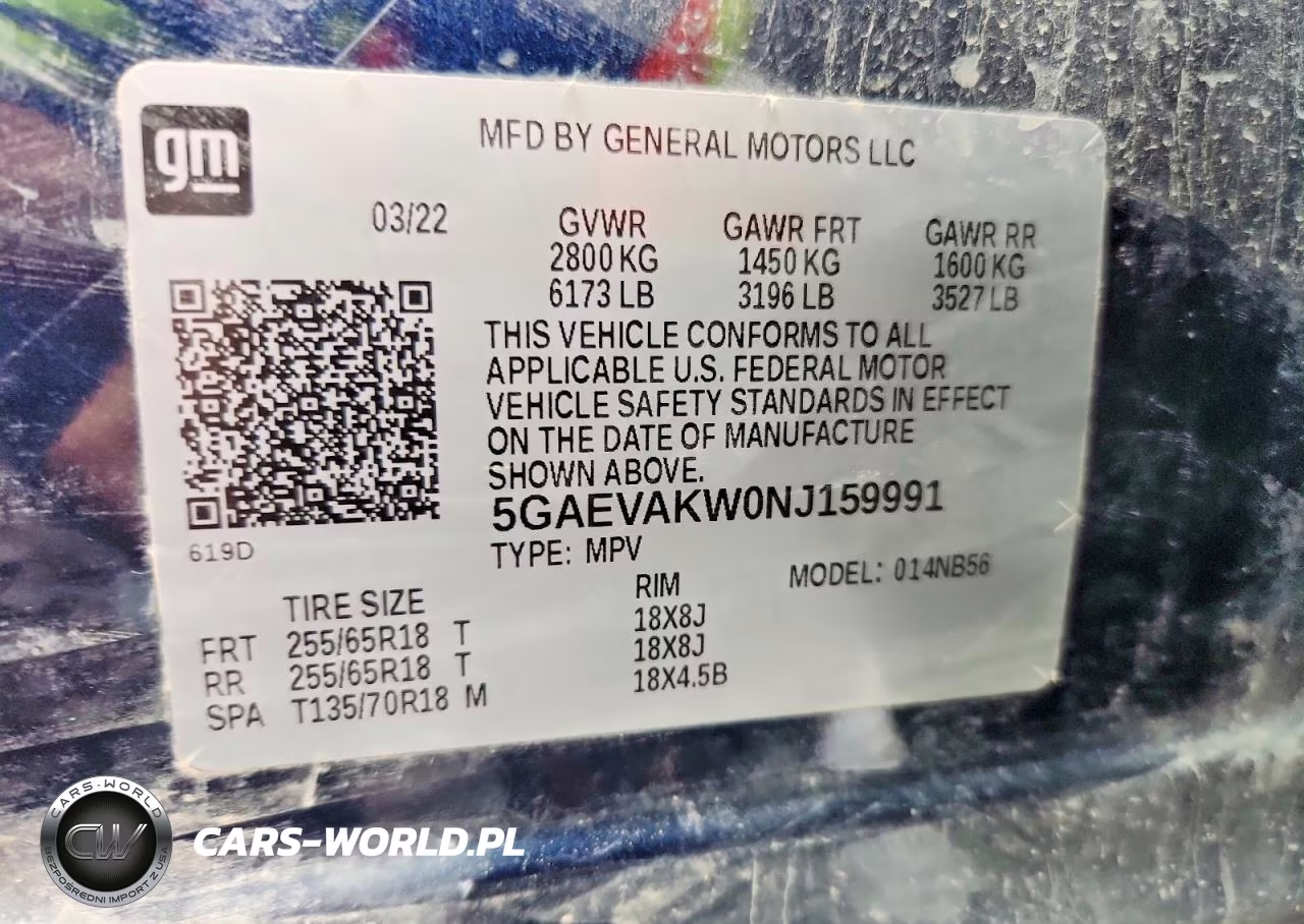 2022 Buick Enclave Essence VIN:5GAEVAKW0NJ159991 - 13