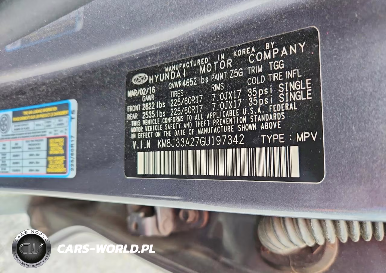 2016 Hyundai Tucson Eco VIN:KM8J33A27GU197342 - 13