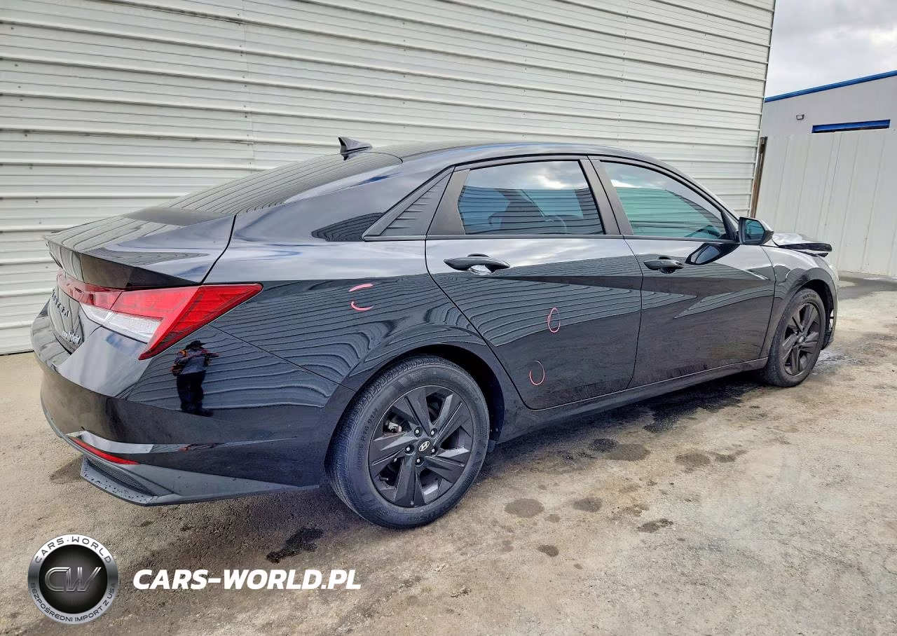 2021 Hyundai Elantra Blue VIN:KMHLM4AJXMU006284 - 3