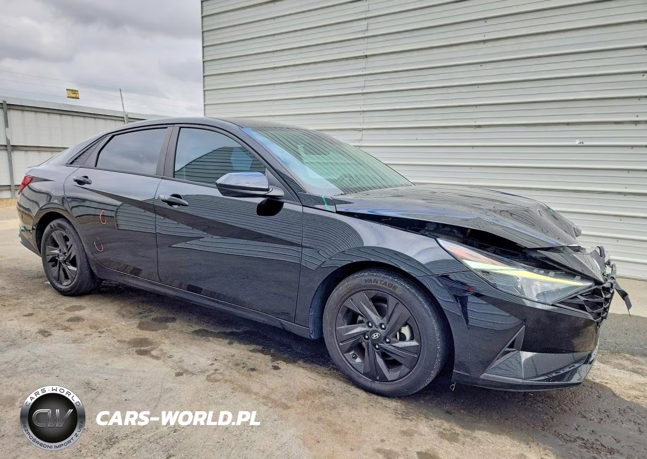 2021 Hyundai Elantra Blue VIN:KMHLM4AJXMU006284 - 4