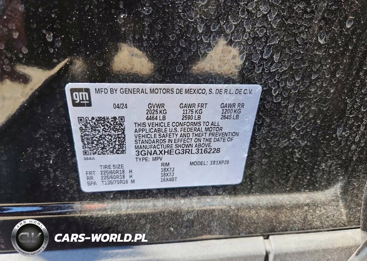2024 Chevrolet Equinox Ls VIN:3GNAXHEG3RL316228 - 14