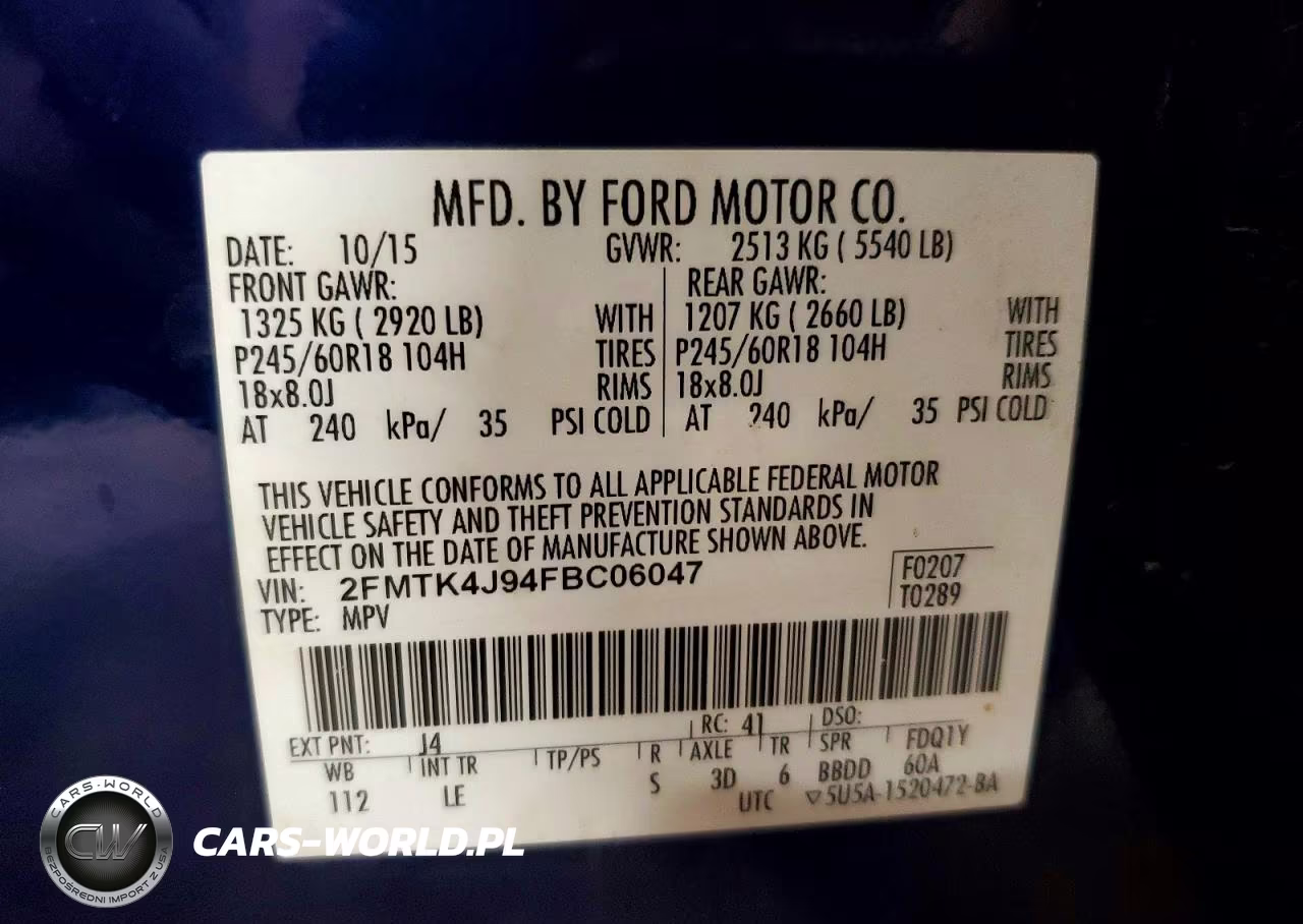 2015 Ford Edge Sel VIN:2FMTK4J94FBC06047 - 13
