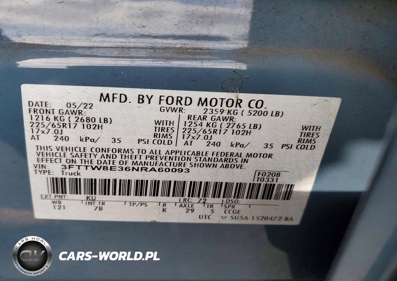 2022 Ford Maverick Xl VIN:3FTTW8E36NRA60093 - 12