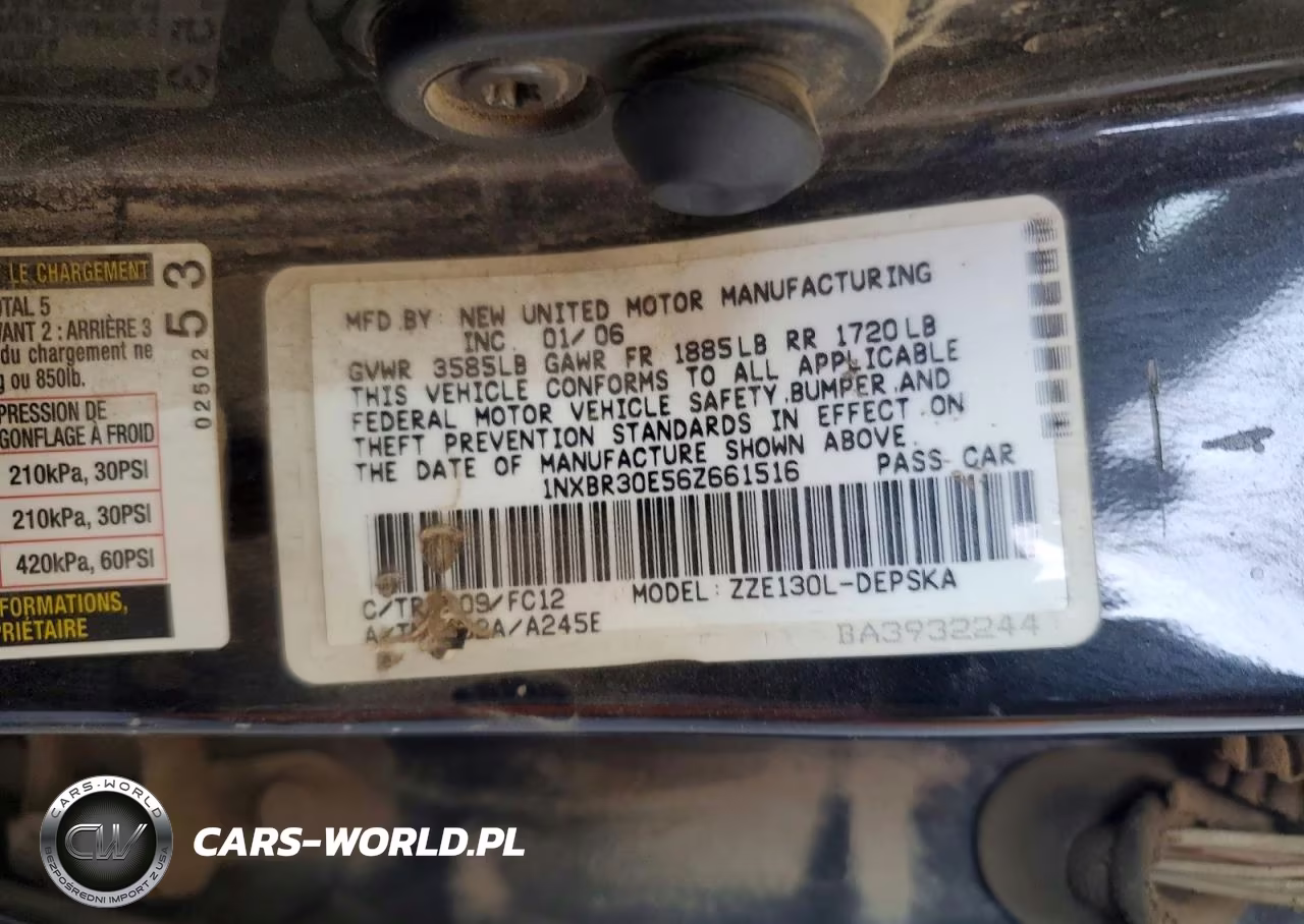 2006 Toyota Corolla S VIN:1NXBR30E56Z661516 - 13