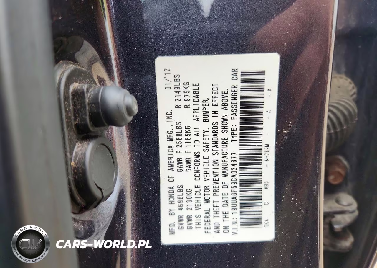 2012 Acura Tl VIN:19UUA8F59CA024877 - 12