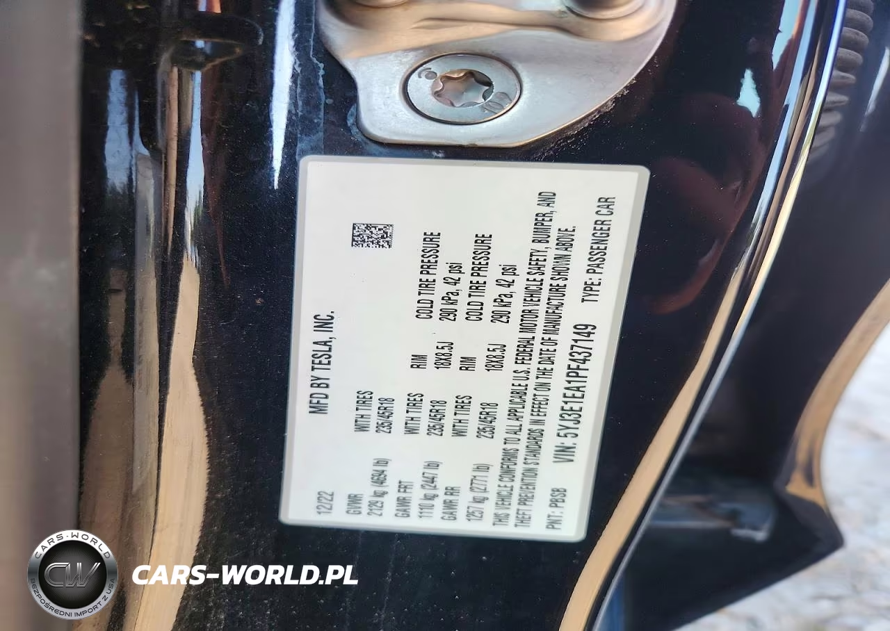 2023 Tesla Model 3 VIN:5YJ3E1EA1PF437149 - 12