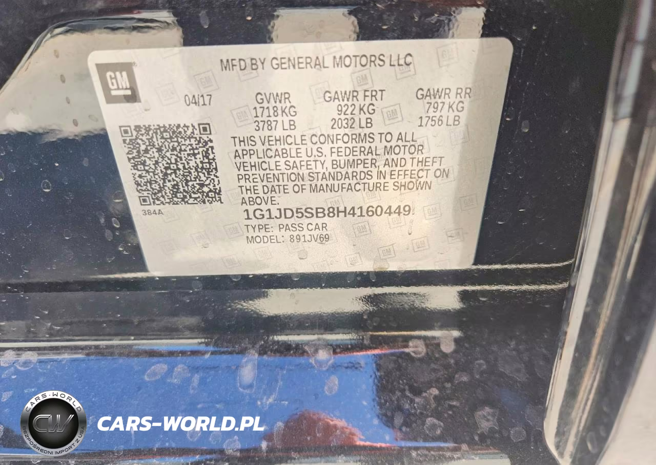 2017 Chevrolet Sonic Lt VIN:1G1JD5SB8H4160449 - 12