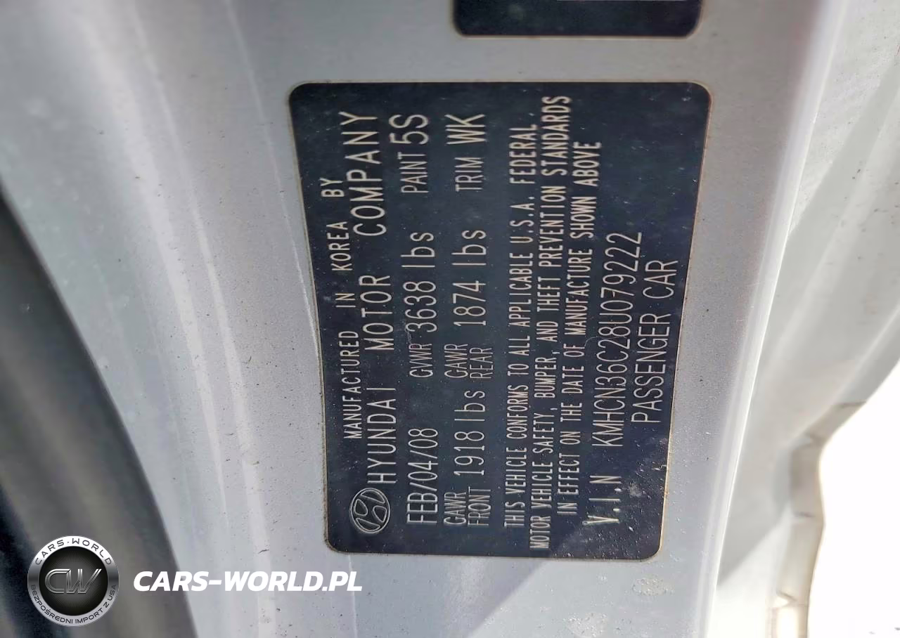 2008 Hyundai Accent Se VIN:KMHCN36C28U079222 - 12